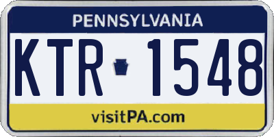 PA license plate KTR1548