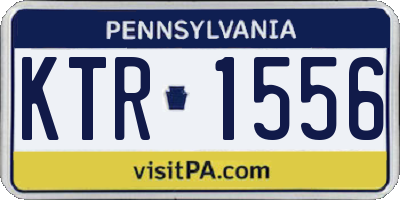 PA license plate KTR1556
