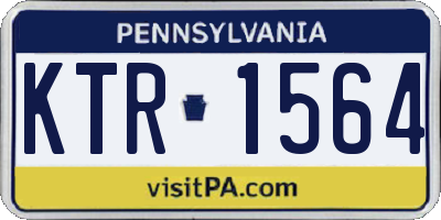 PA license plate KTR1564