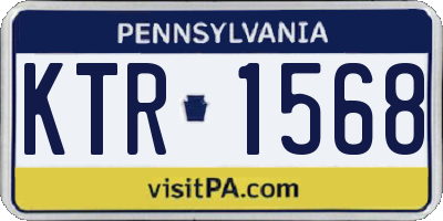 PA license plate KTR1568