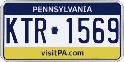 PA license plate KTR1569