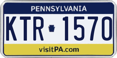 PA license plate KTR1570