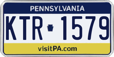 PA license plate KTR1579