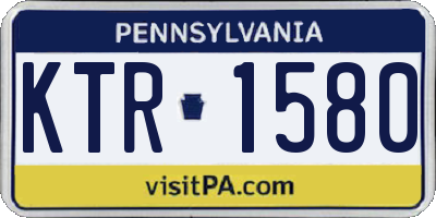 PA license plate KTR1580