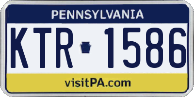 PA license plate KTR1586