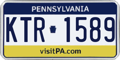 PA license plate KTR1589