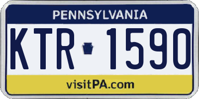 PA license plate KTR1590