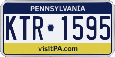 PA license plate KTR1595