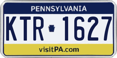 PA license plate KTR1627