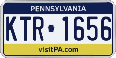 PA license plate KTR1656