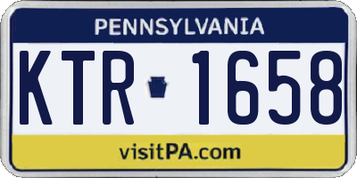 PA license plate KTR1658