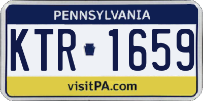 PA license plate KTR1659