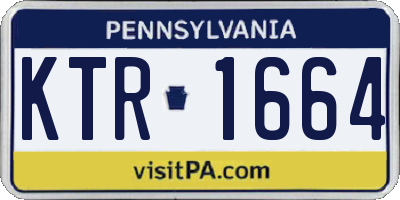 PA license plate KTR1664
