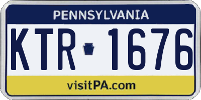 PA license plate KTR1676