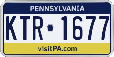 PA license plate KTR1677