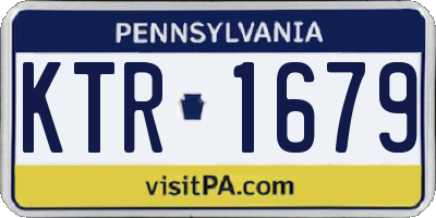 PA license plate KTR1679