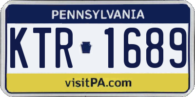 PA license plate KTR1689