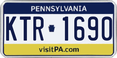 PA license plate KTR1690