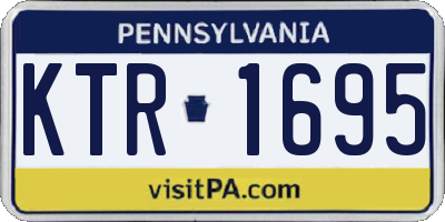 PA license plate KTR1695
