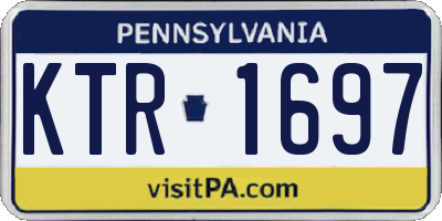 PA license plate KTR1697