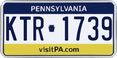 PA license plate KTR1739