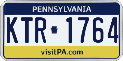 PA license plate KTR1764