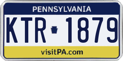 PA license plate KTR1879