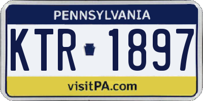 PA license plate KTR1897