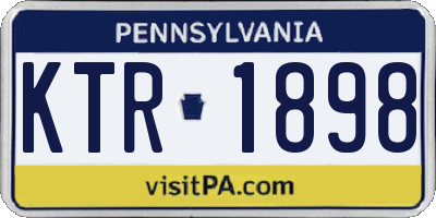 PA license plate KTR1898