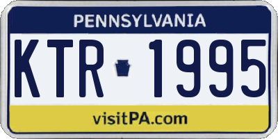 PA license plate KTR1995