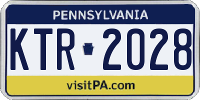PA license plate KTR2028