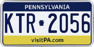 PA license plate KTR2056