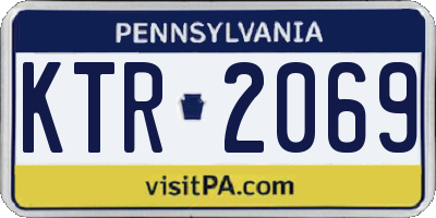 PA license plate KTR2069