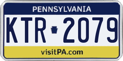PA license plate KTR2079