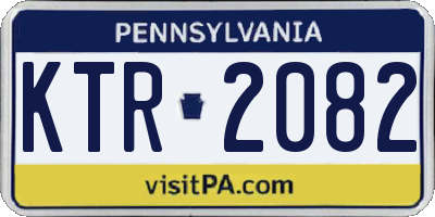 PA license plate KTR2082