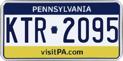 PA license plate KTR2095