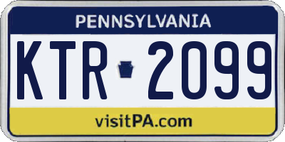 PA license plate KTR2099