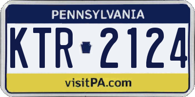 PA license plate KTR2124