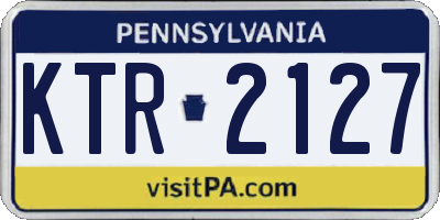 PA license plate KTR2127