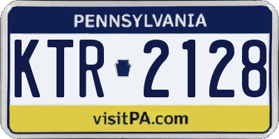 PA license plate KTR2128