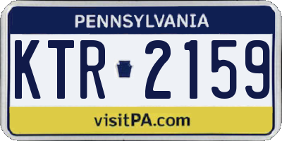 PA license plate KTR2159