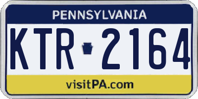 PA license plate KTR2164