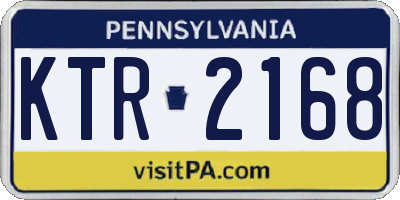 PA license plate KTR2168
