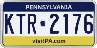 PA license plate KTR2176