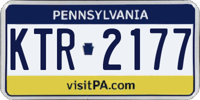 PA license plate KTR2177