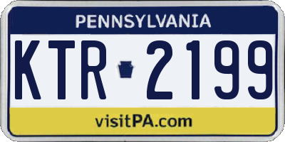 PA license plate KTR2199