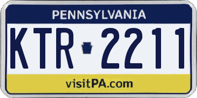 PA license plate KTR2211