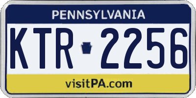 PA license plate KTR2256