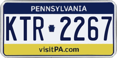 PA license plate KTR2267