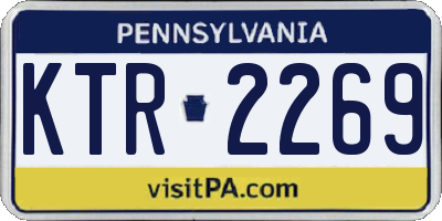 PA license plate KTR2269